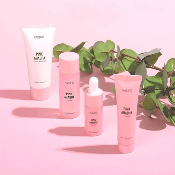 Nacific Pink AHA BHA kit.