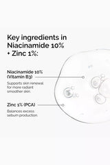 Niacinamide 10% and Zinc 1% The Ordinary Serum.