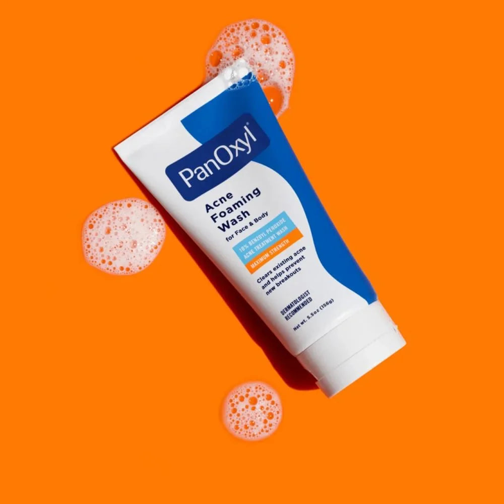 PanOxyl Acne Foaming Wash 10% Benzoyl Peroxide Maximum Strength - 156g.