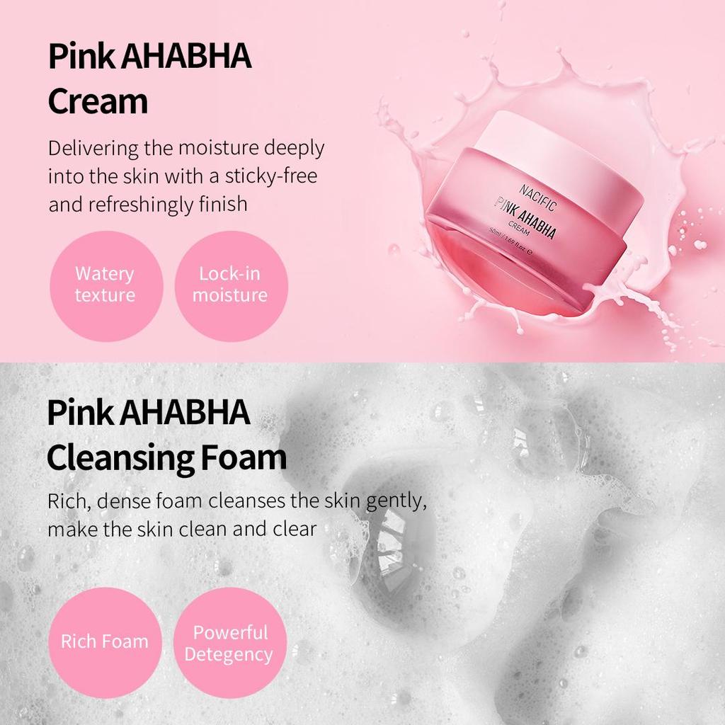 Nacific Pink AHA BHA kit.