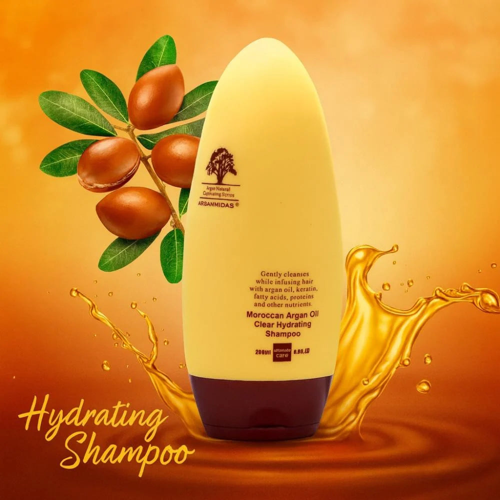 شامبو أرجان ميداس المرطب بزيت الأرجان المغربي – Arganmidas Moisturizing Shampoo (200 مل)