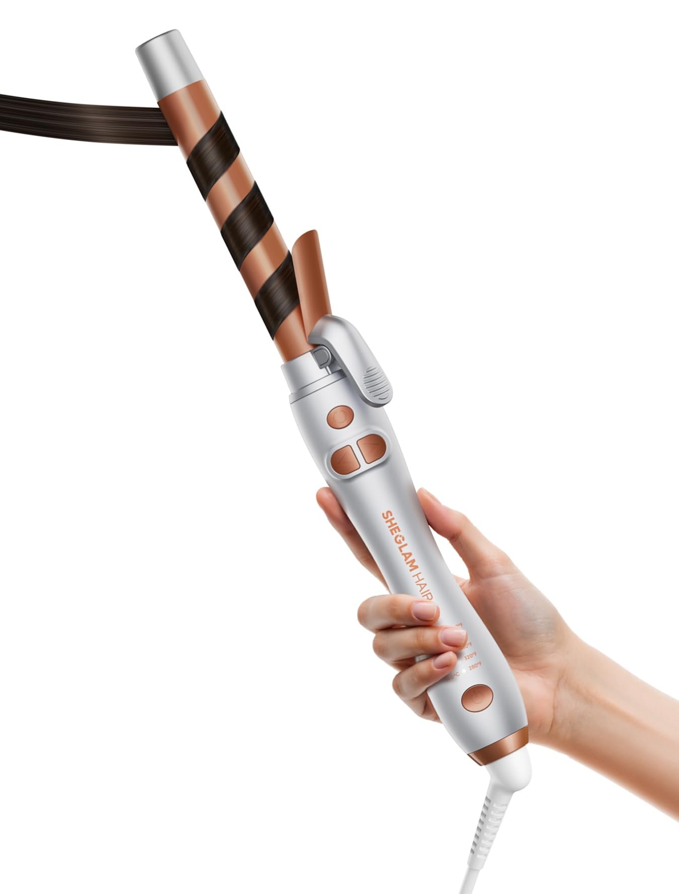 مكواة تجعيد الشعر الأوتوماتيكية من شي غلام