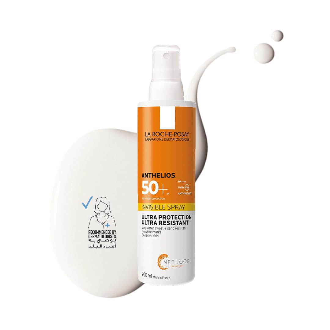 بخاخ الجسم الواقي من الشمس أنثيليوس من لا روش بوزيه بعامل حماية من الشمس 50+، 200 مل