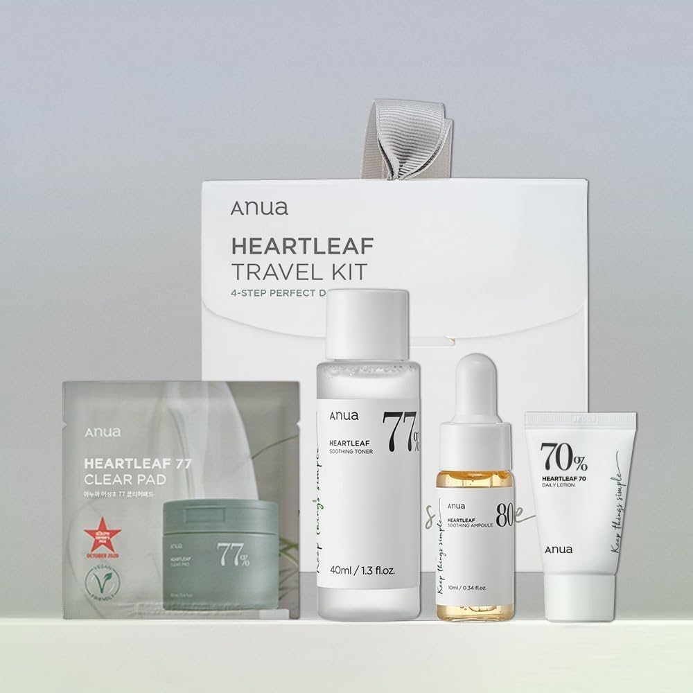 Anua Heartleaf Soothing Trial Kit.