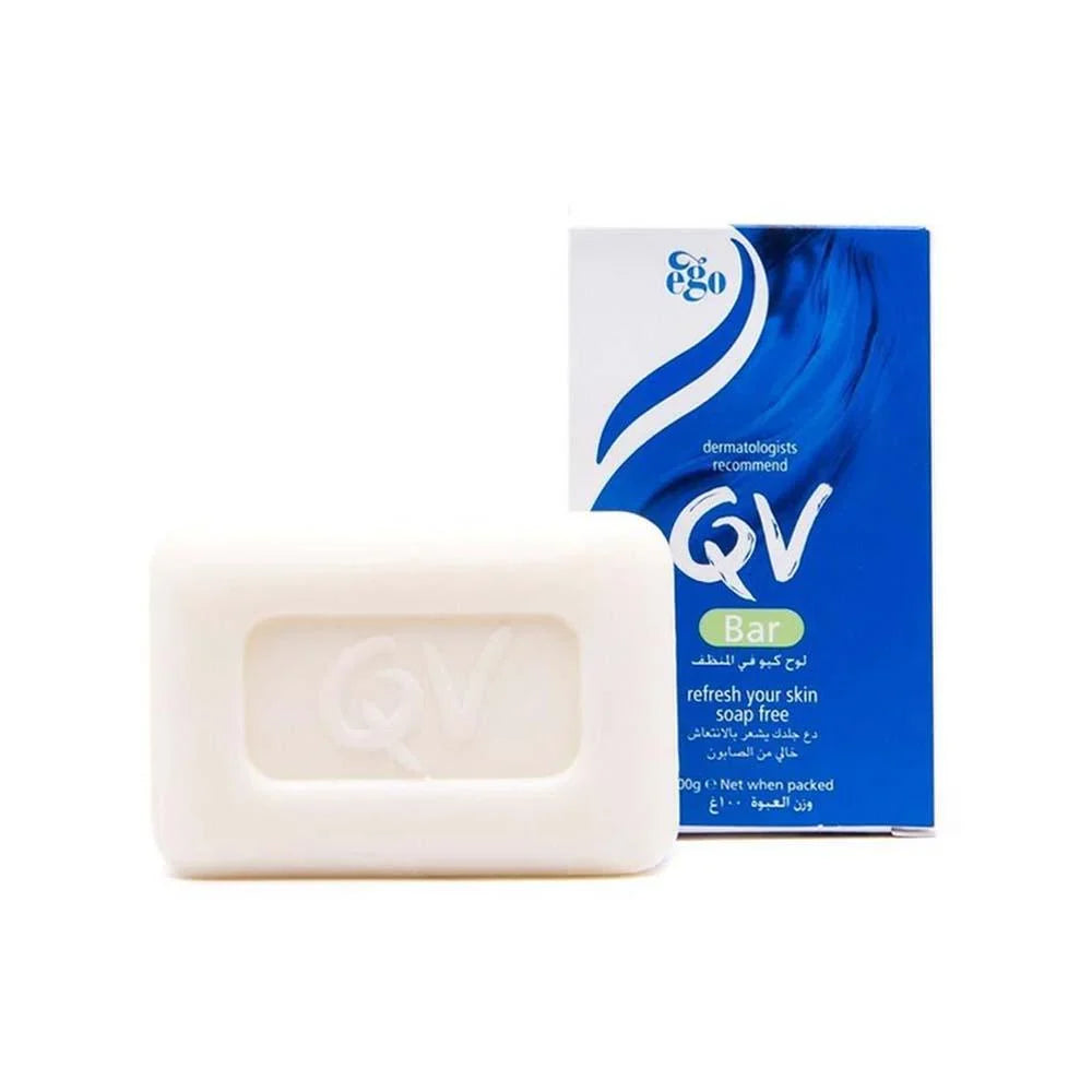 QV Bar soap-free gentle cleansing bar 100g.