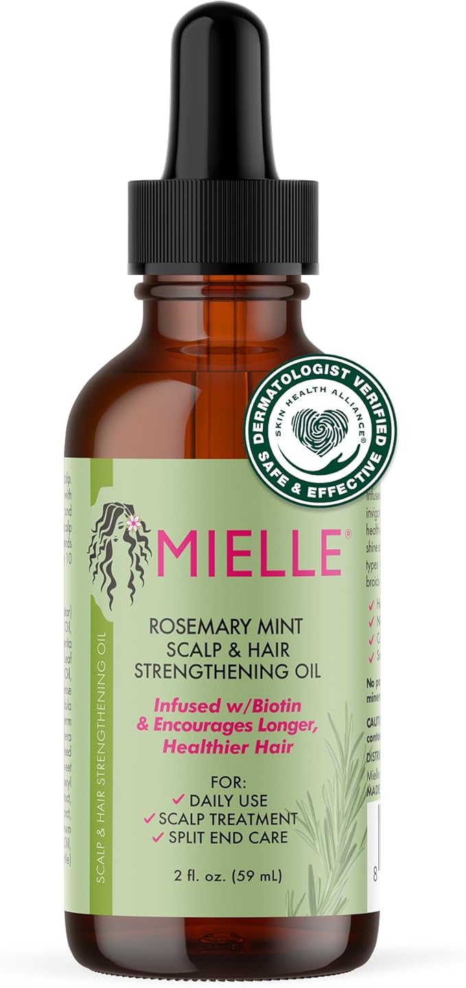 Mielle Scalp & Hair Strengthening Rosemary Mint Oil.