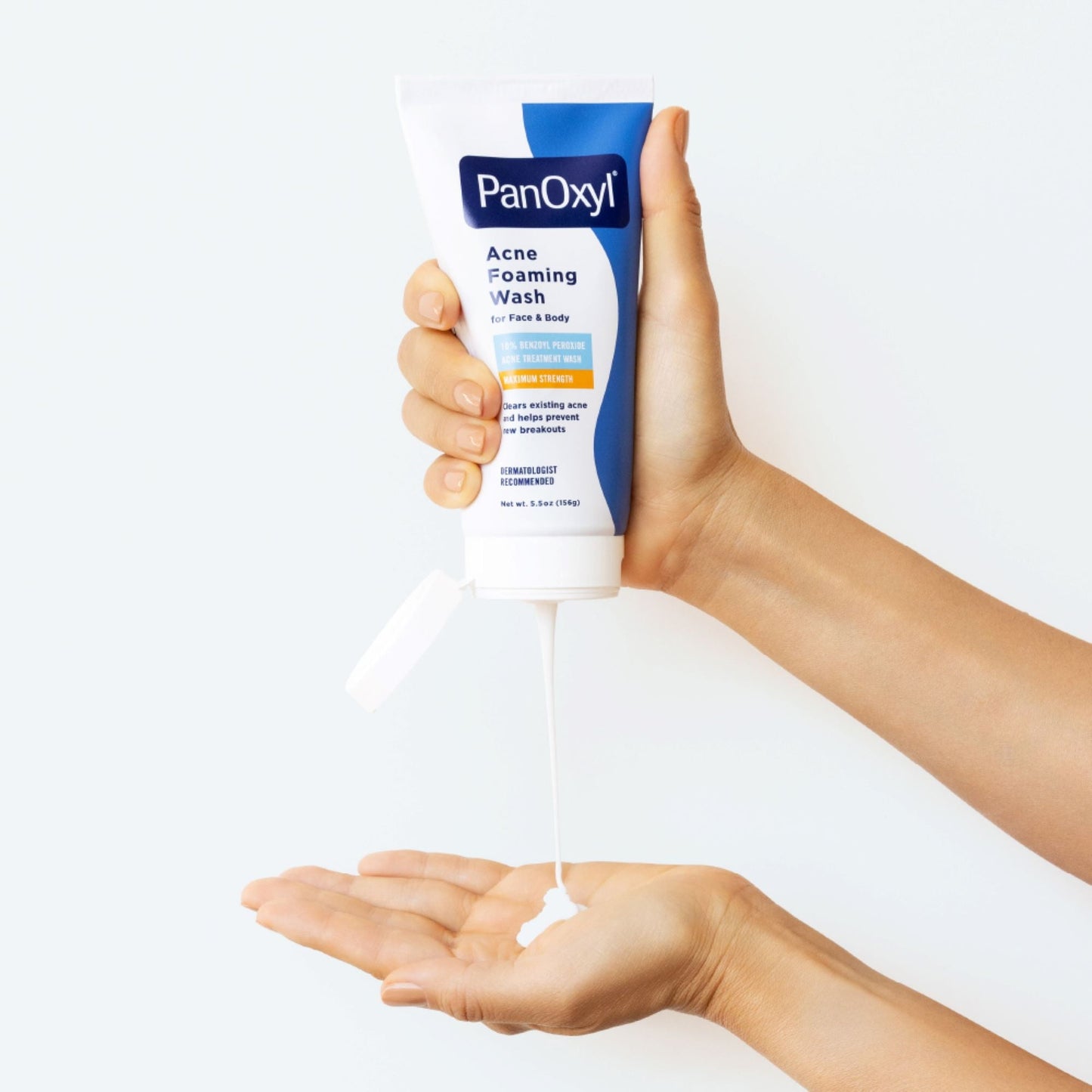 PanOxyl Acne Foaming Wash 10% Benzoyl Peroxide Maximum Strength - 156g.
