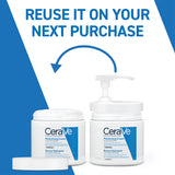 كريم سيرافي المرطّب مع مضخة للبشرة الجافة – بالسيراميدات وحمض الهيالورونيك (454 جم)