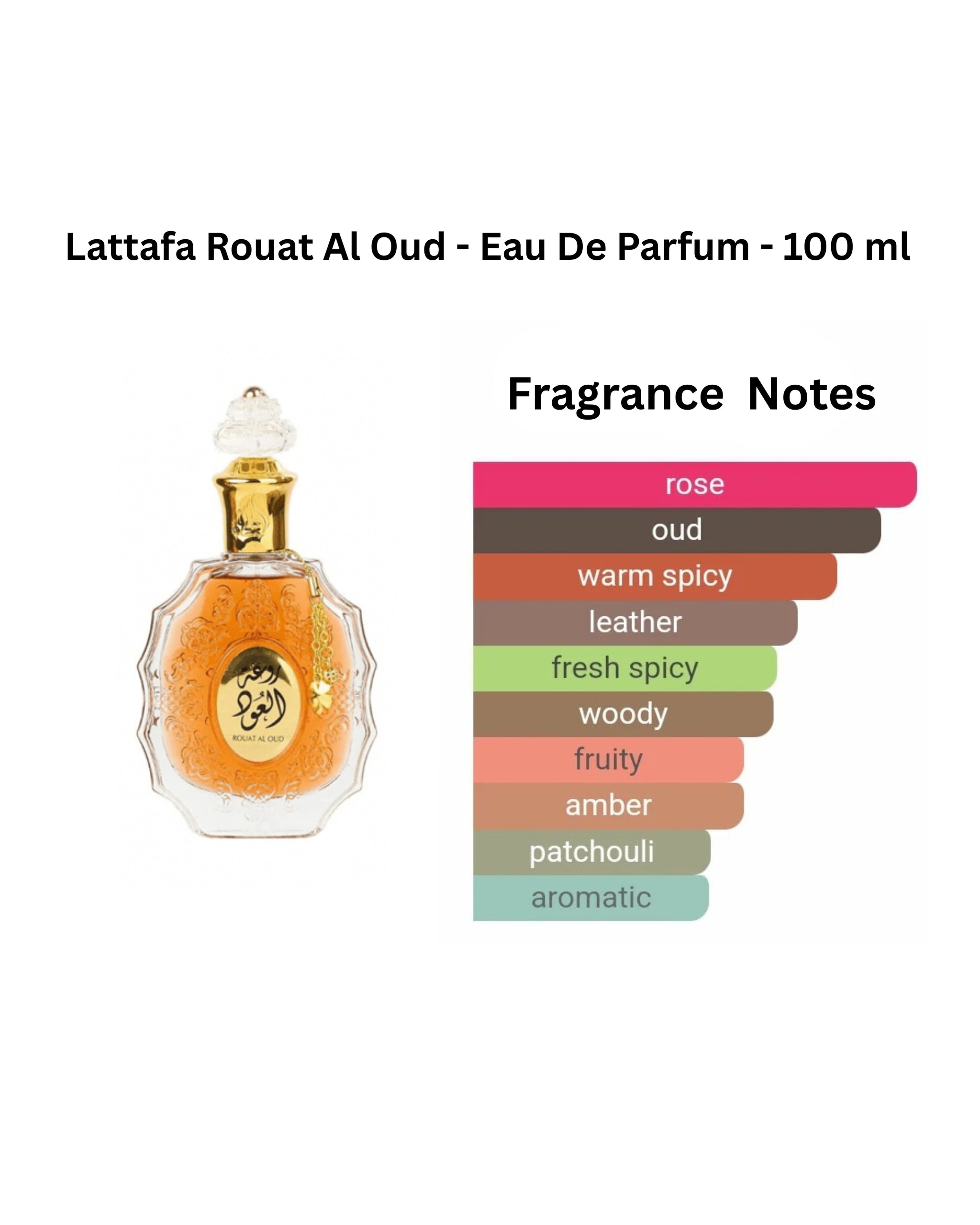 Lattafa Rouat Al Oud - Eau De Parfum - 100 ml