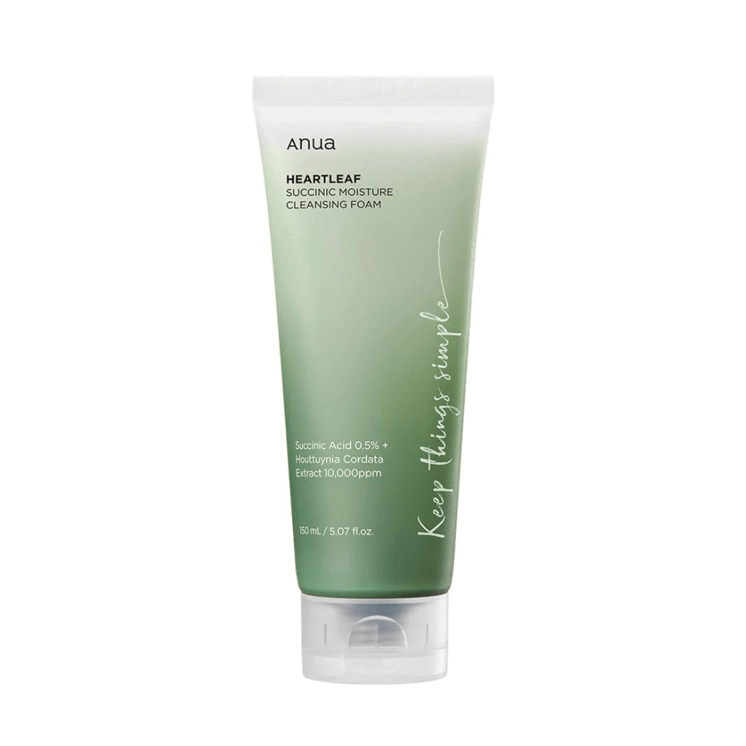 Anua Heartleaf Succinic Moisture Cleansing Foam - 150 ml.