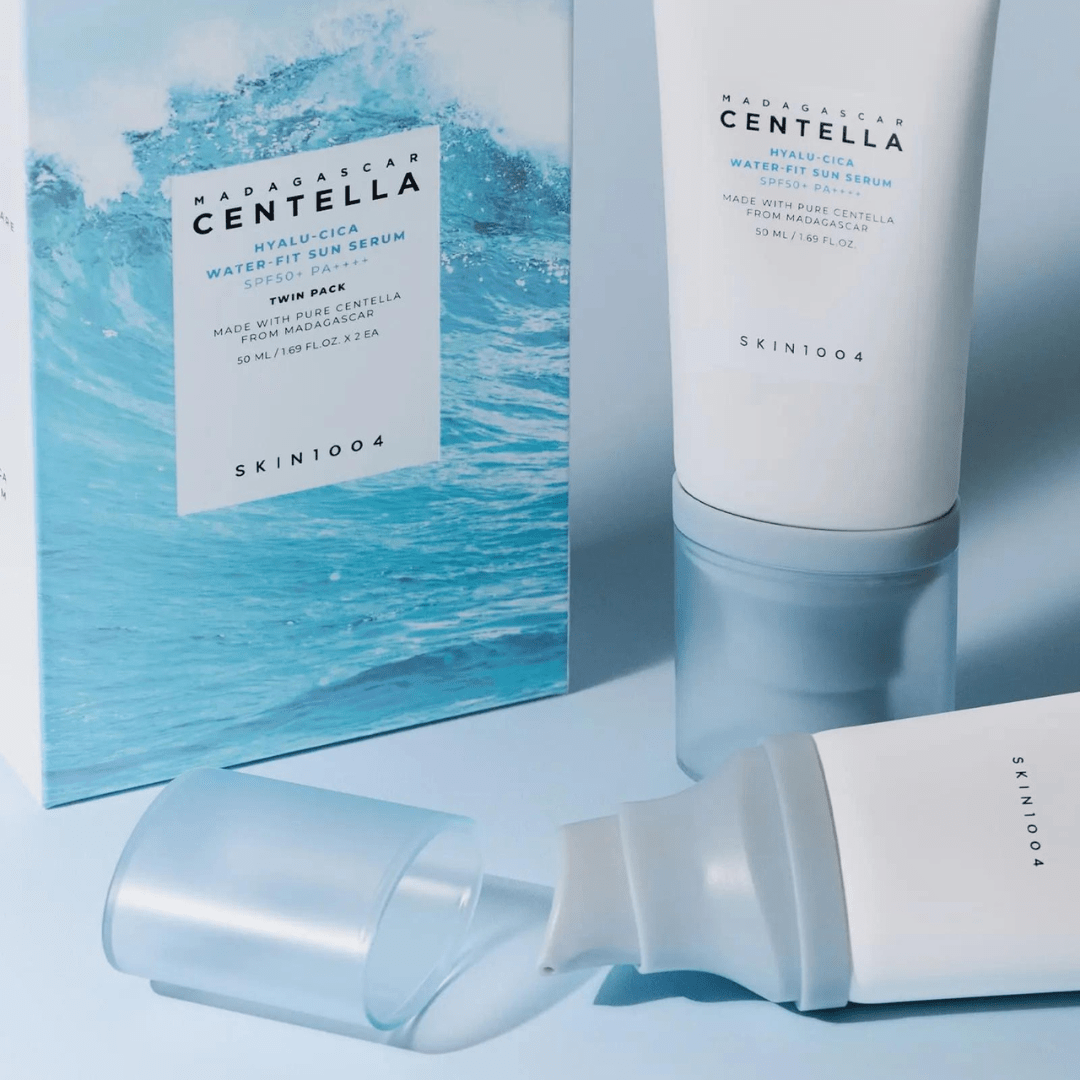 Skin1004 Madagascar Centella Hyalu-Cica Water-Fit Sun Serum (SPF50+ PA++++) - 50 ml x 2.