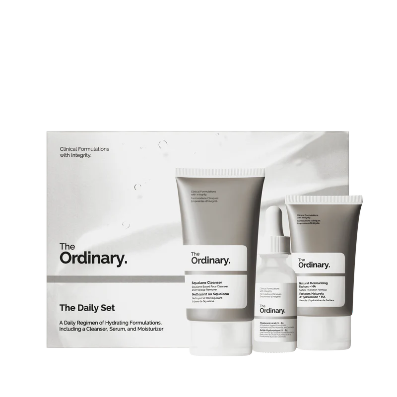 The Ordinary The Daily Set ( Lotion + Serum + Moisturizer ).