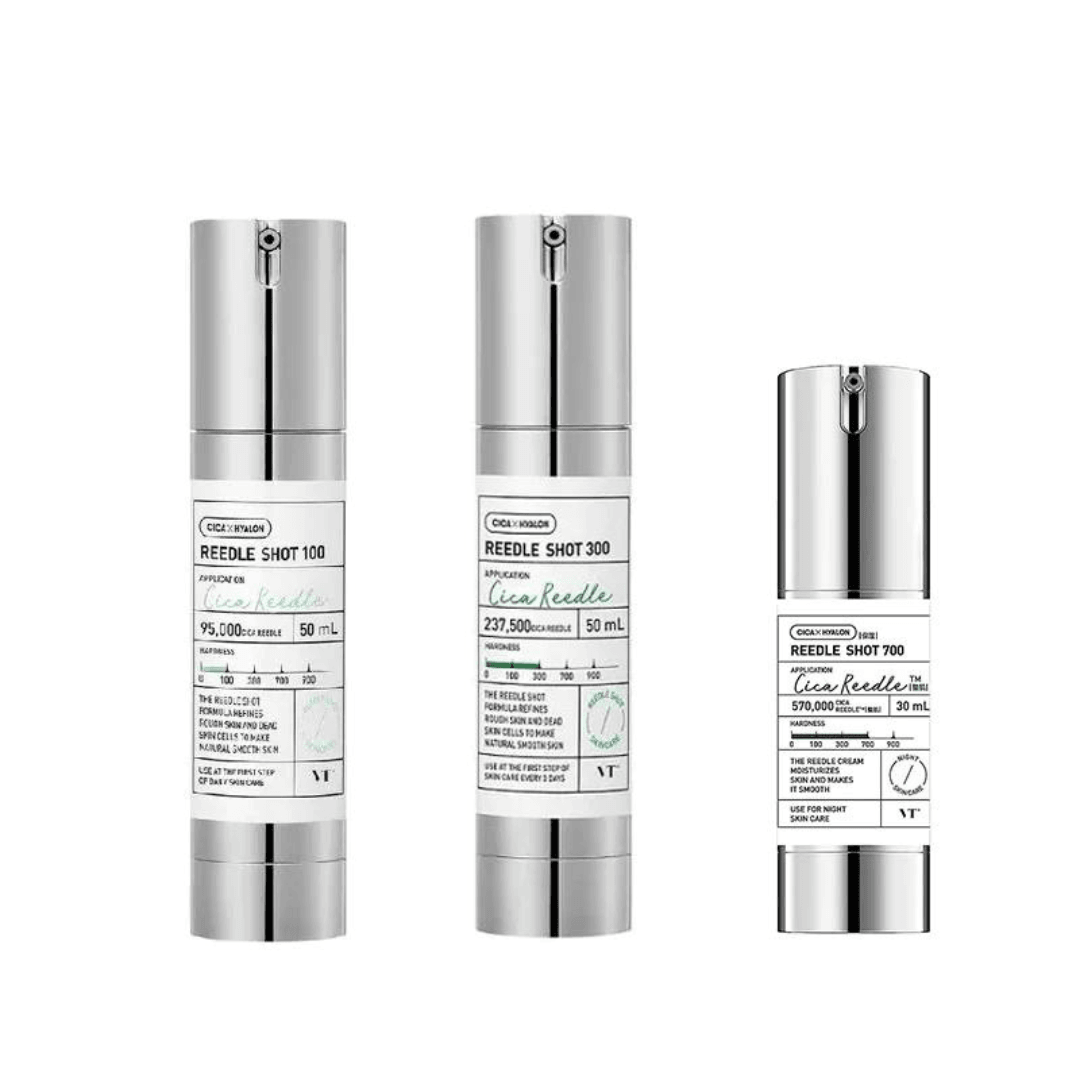 VT COSMETICS CICA Reedle Shot 100 Essence – Centella, Hyaluronic Acid & Propolis for Soft Skin.
