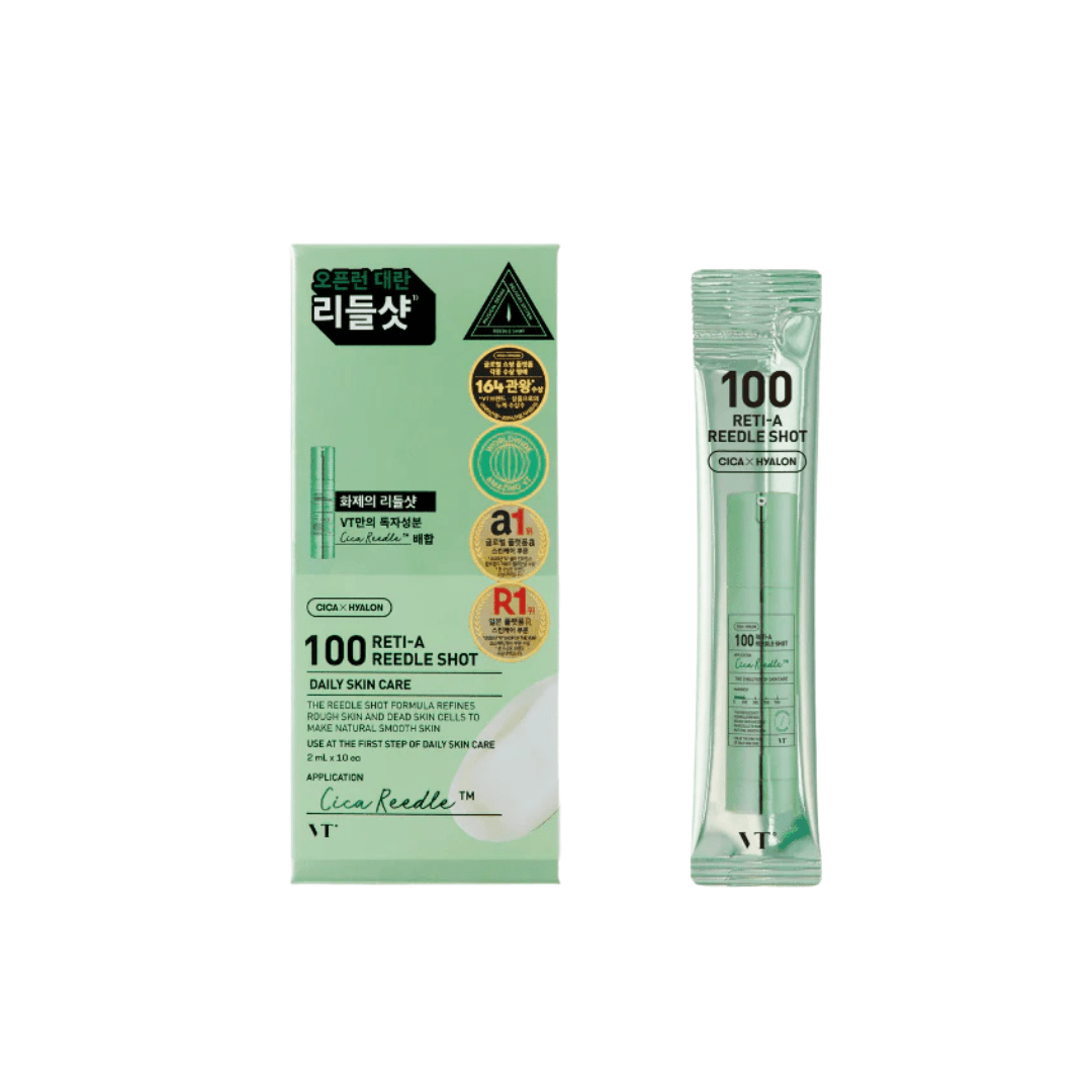 VT COSMETICS CICA Reedle Shot 100 Essence – Daily Face Essence with Centella, Hyaluronic Acid & Green Propolis – For All Skin Types.
