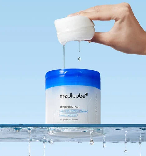 وسادات Medicube Zero Pore 2.0 مع AHA وBHA والبانثينول والألانتوين وهيالورونات الصوديوم