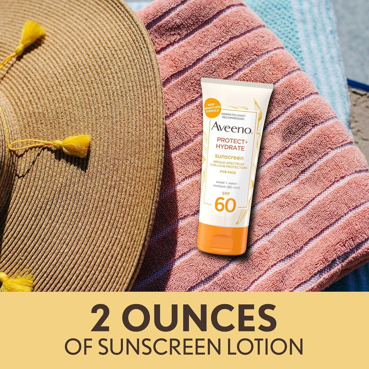 Aveeno Paraben-free Moisturizing Face Lotion SPF 60 - 60 ml.