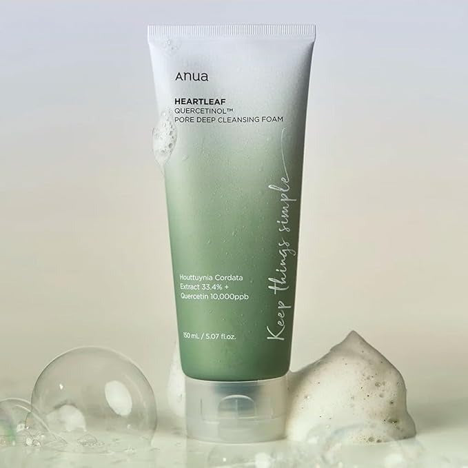 ANUA HEARTLEAF QUERCETINOL PORE DEEP CLEANSING FOAM 150ml.