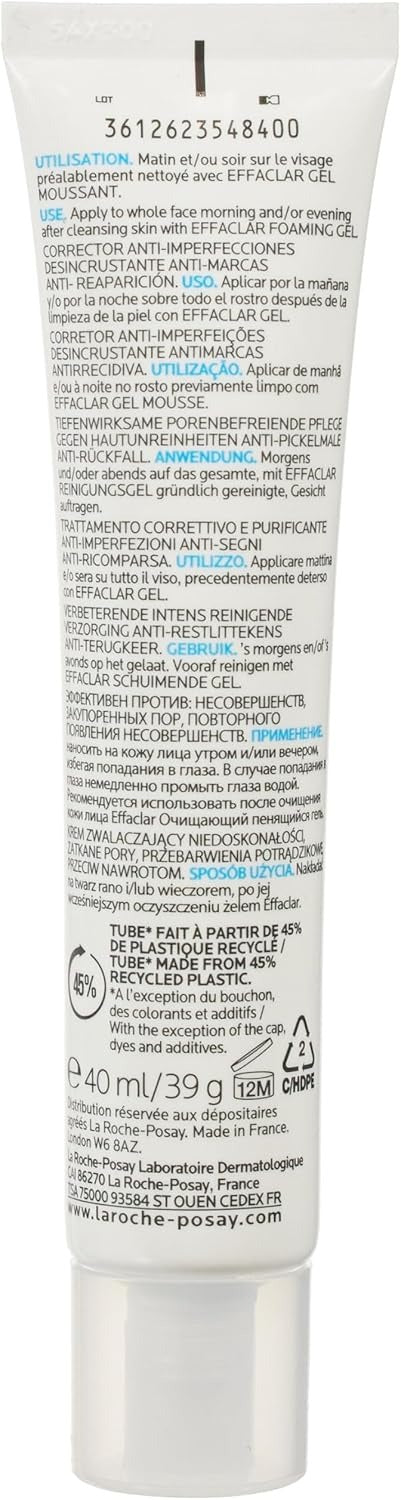 La Roche-Posay Roche Posay Effaclar Duo + Cream Anti Recurrence Gel Moisturizer 40ml.
