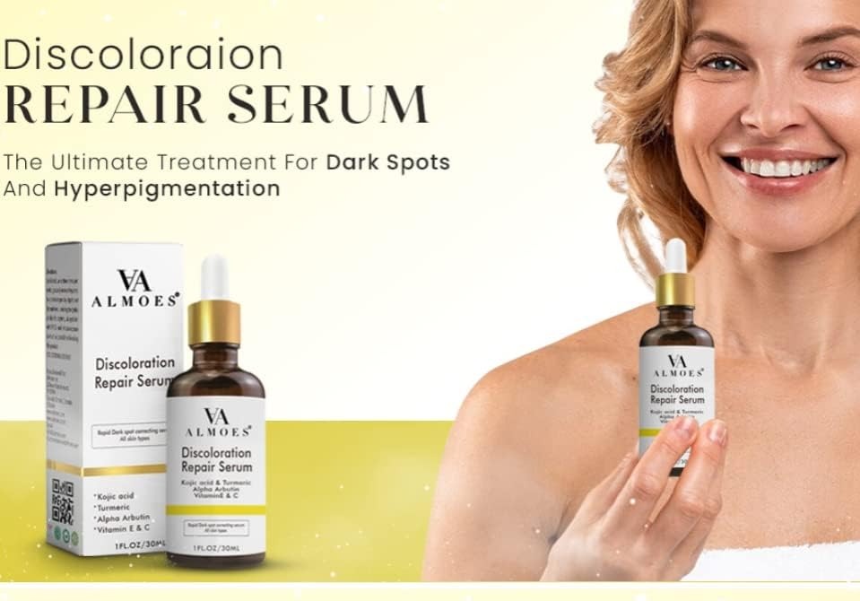 Almoes Discoloration Repair Kojic Acid Serum with Vitamin C 30 ml.