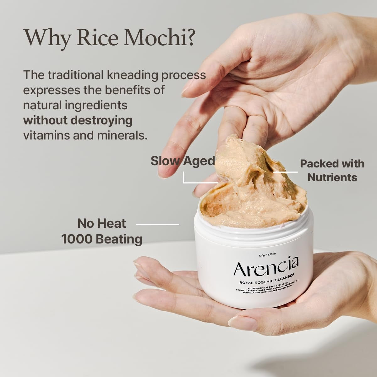 ARENCIA Calendula Rice Mochi Fresh Cleanser.