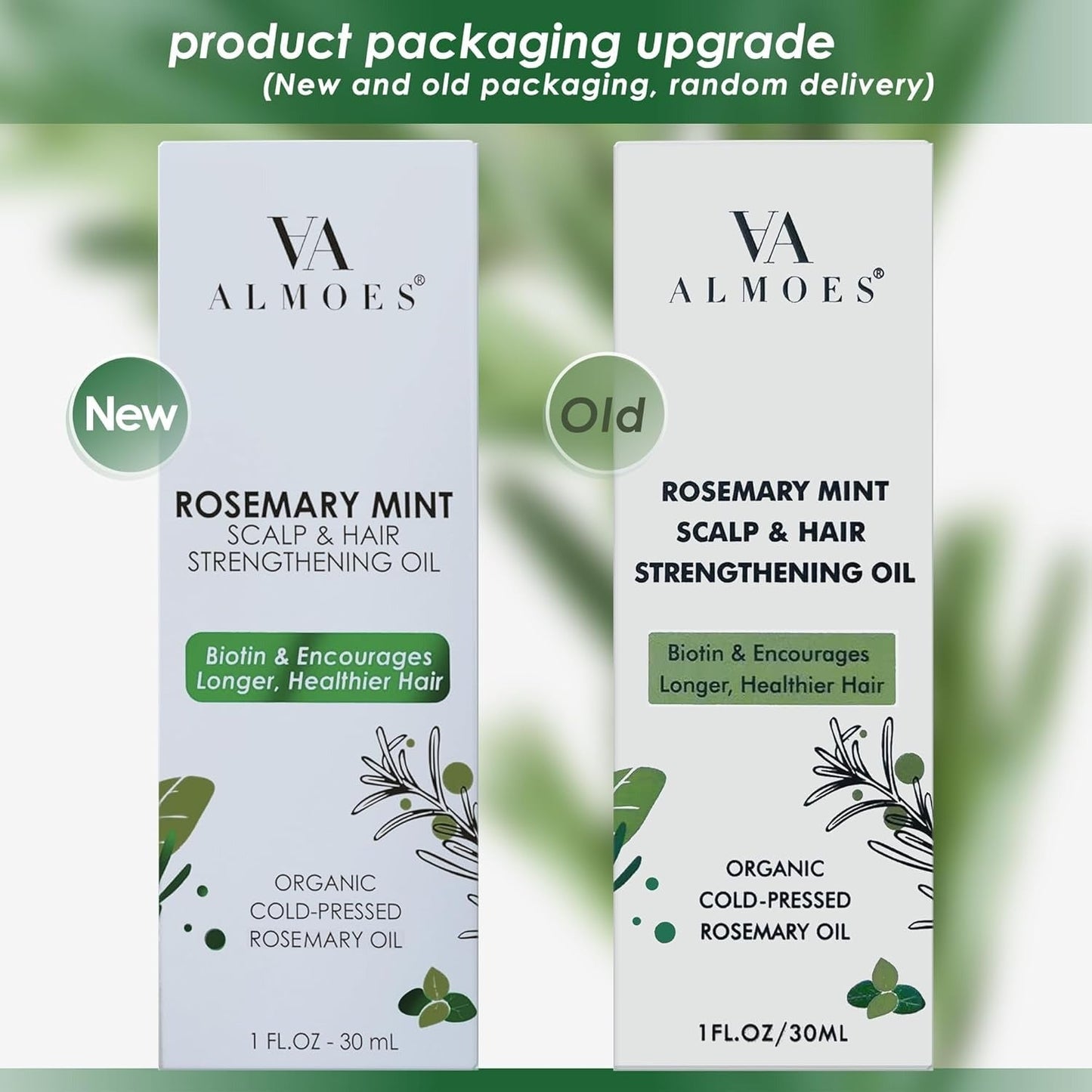 ALMOES ROSEMARY ORGANIC WITH MINT,BIOTIN, VIT E, A,D,Scalp & Hair Strengthening Oil.