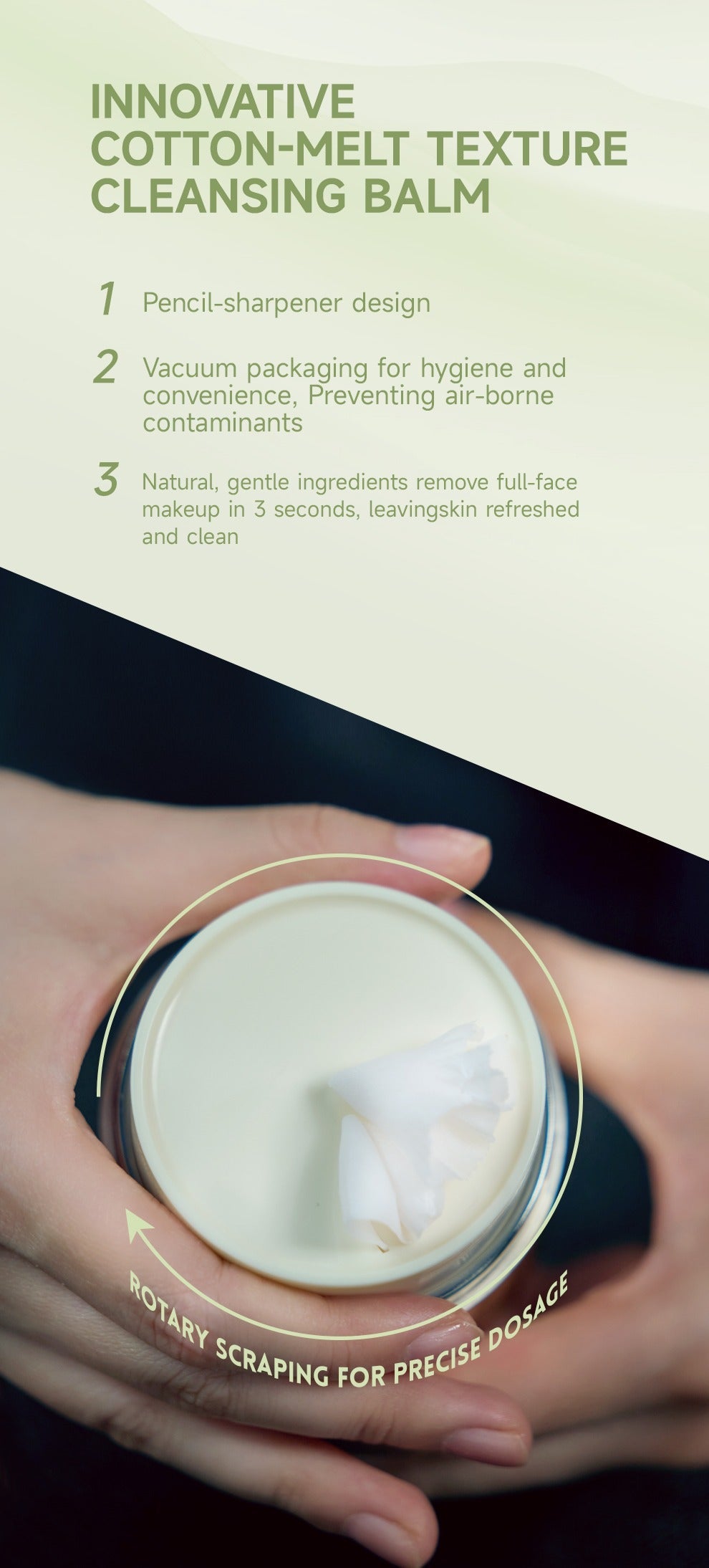 Avocado & Hyaluronic Acid Makeup Meltaway Cleansing Balm for all Skin type.