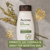 غسول الجسم المرطب اليومي من أفينو، 12 أونصة سائلة